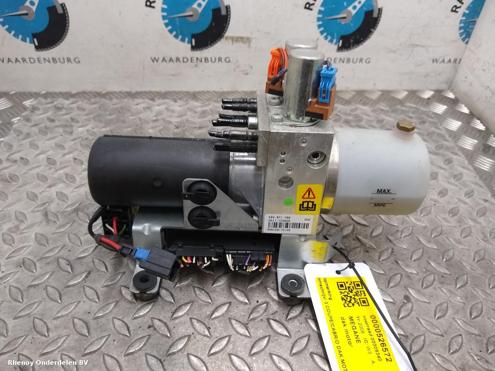 View Auto part Convertible lift motor RENAULT MEGANE 2008