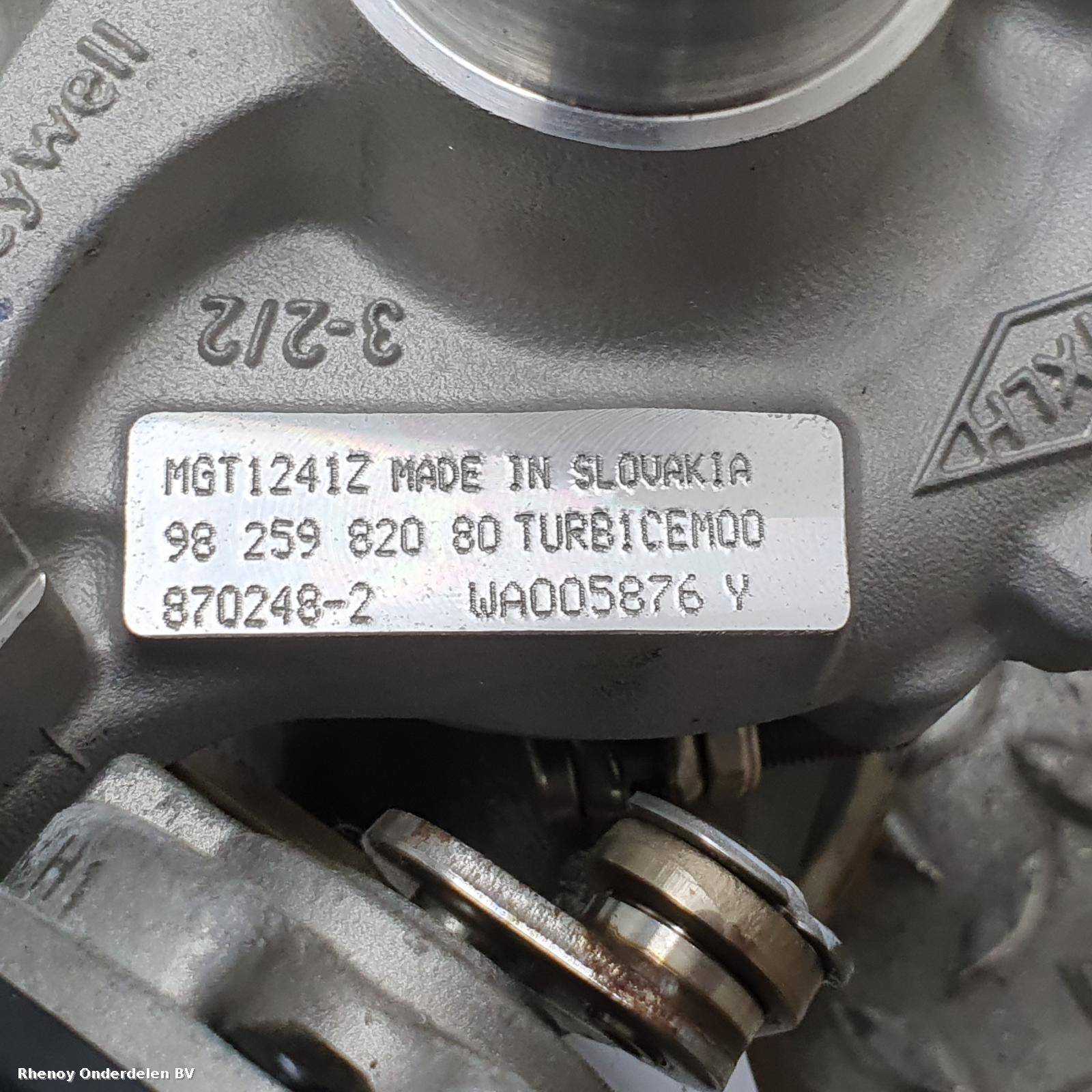 View Auto part TURBO PEUGEOT 208 2018
