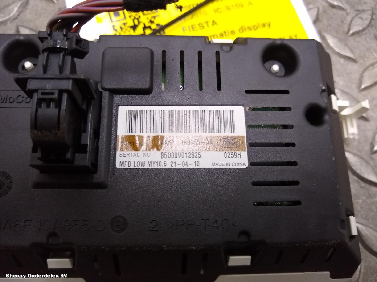View Auto part INFORMATIE DISPLAY FORD FIESTA 2010