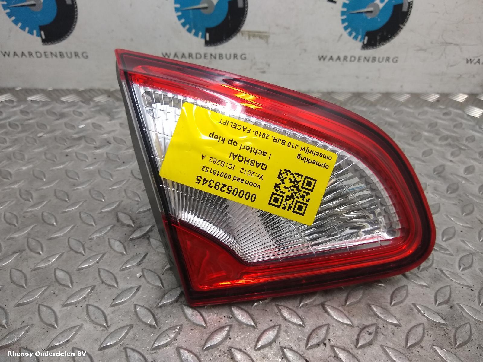 Bekijk Auto-onderdeel ACHTERLICHT NISSAN QASHQAI 2012