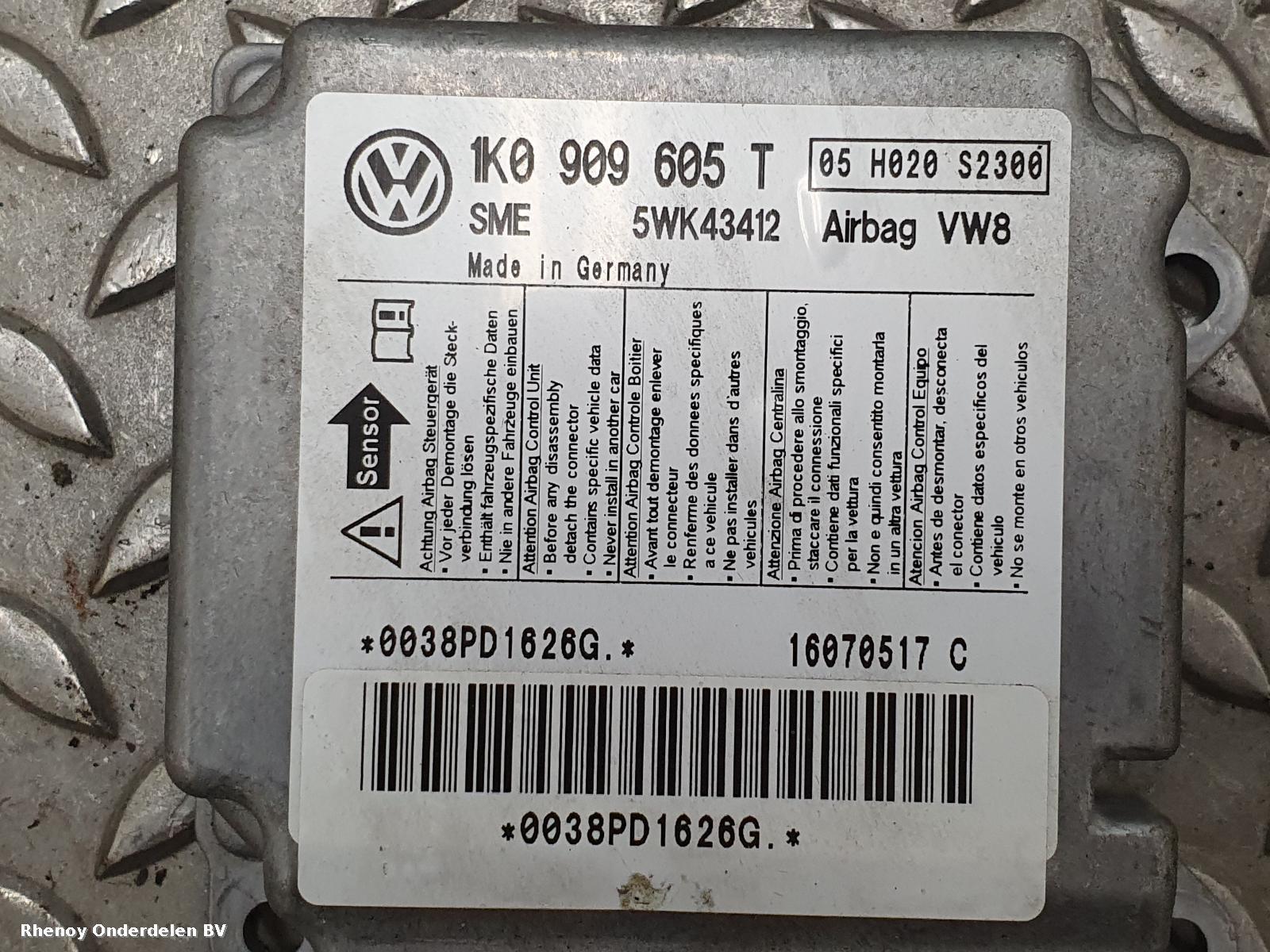 View Auto part AIRBAG SET VOLKSWAGEN GOLF 2007