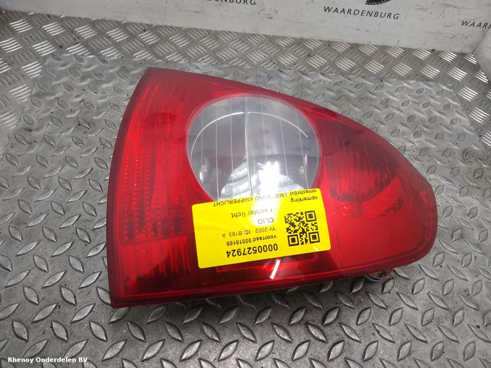 View Auto part R Taillight RENAULT CLIO 2002