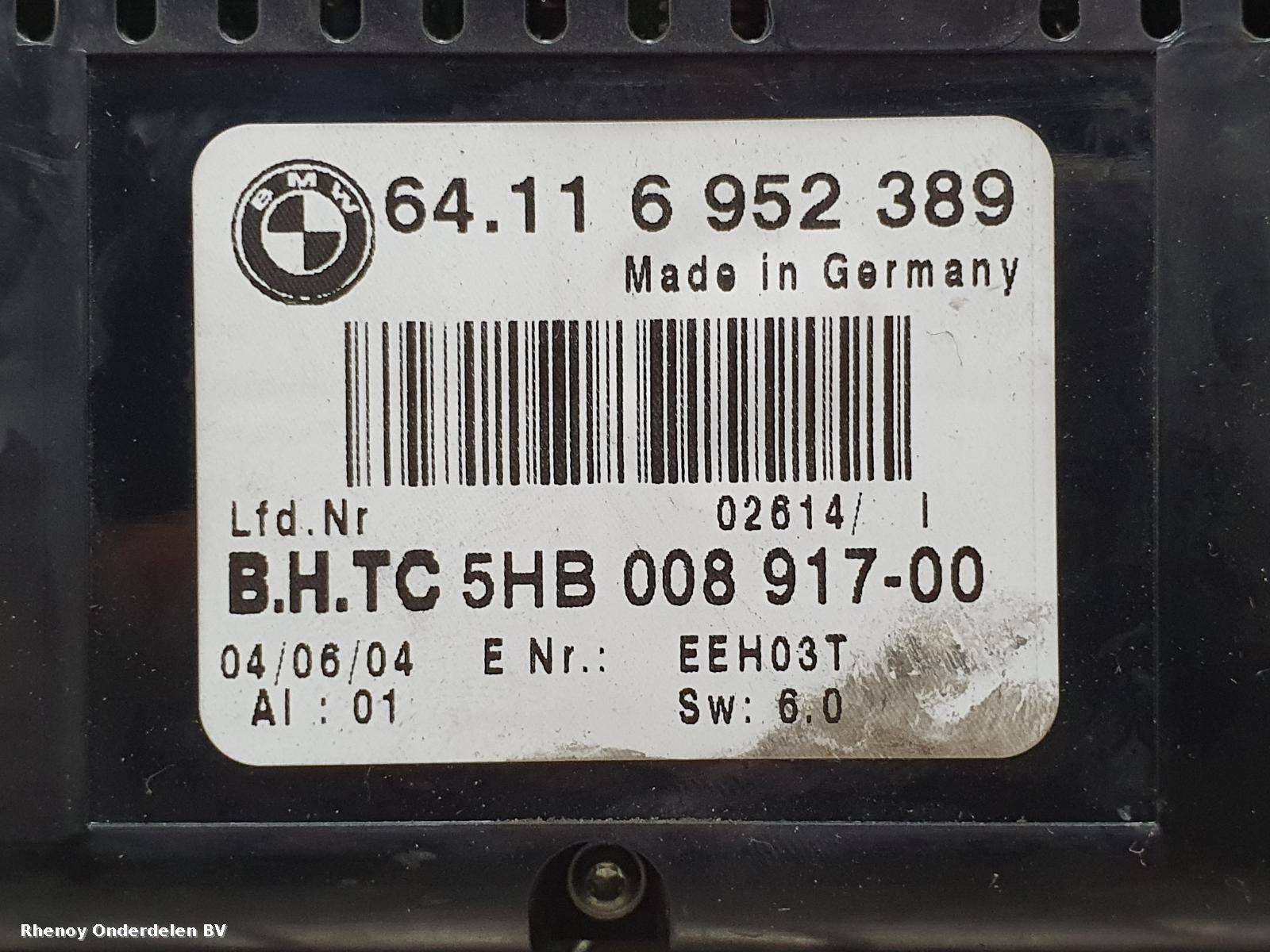 View Auto part KACHEL BEDIENINGSPANEEL MINI (BMW) MINI 2004