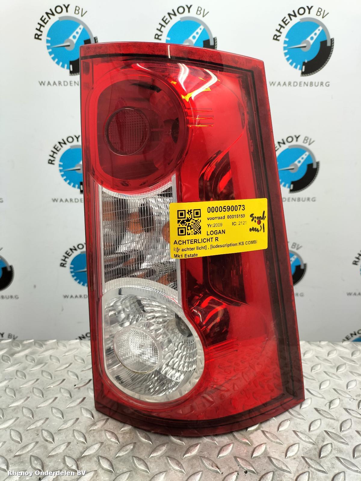 View Auto part R Taillight DACIA LOGAN 2009