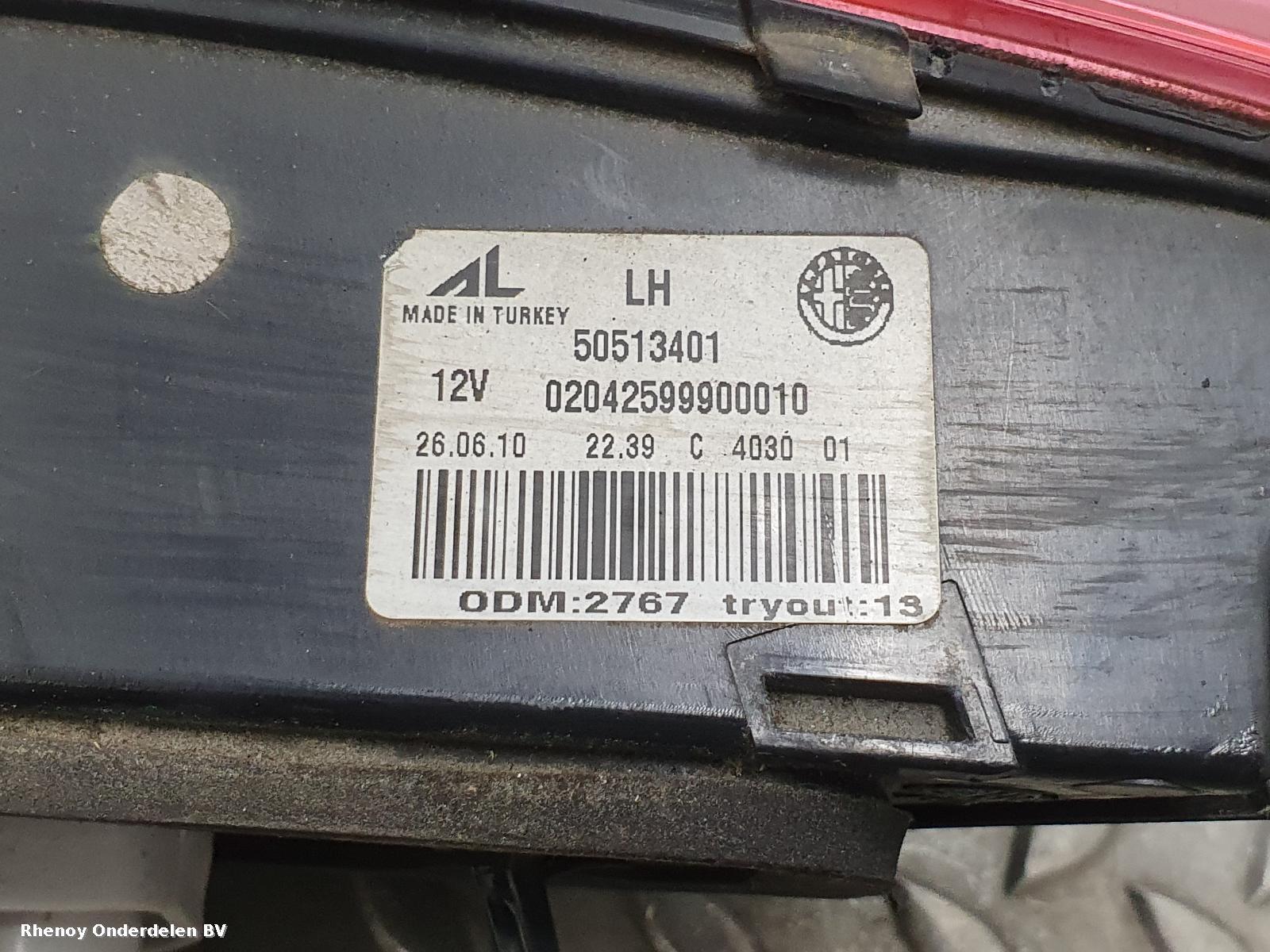 View Auto part ACHTERLICHT L ALFA ROMEO GIULIETTA 2010