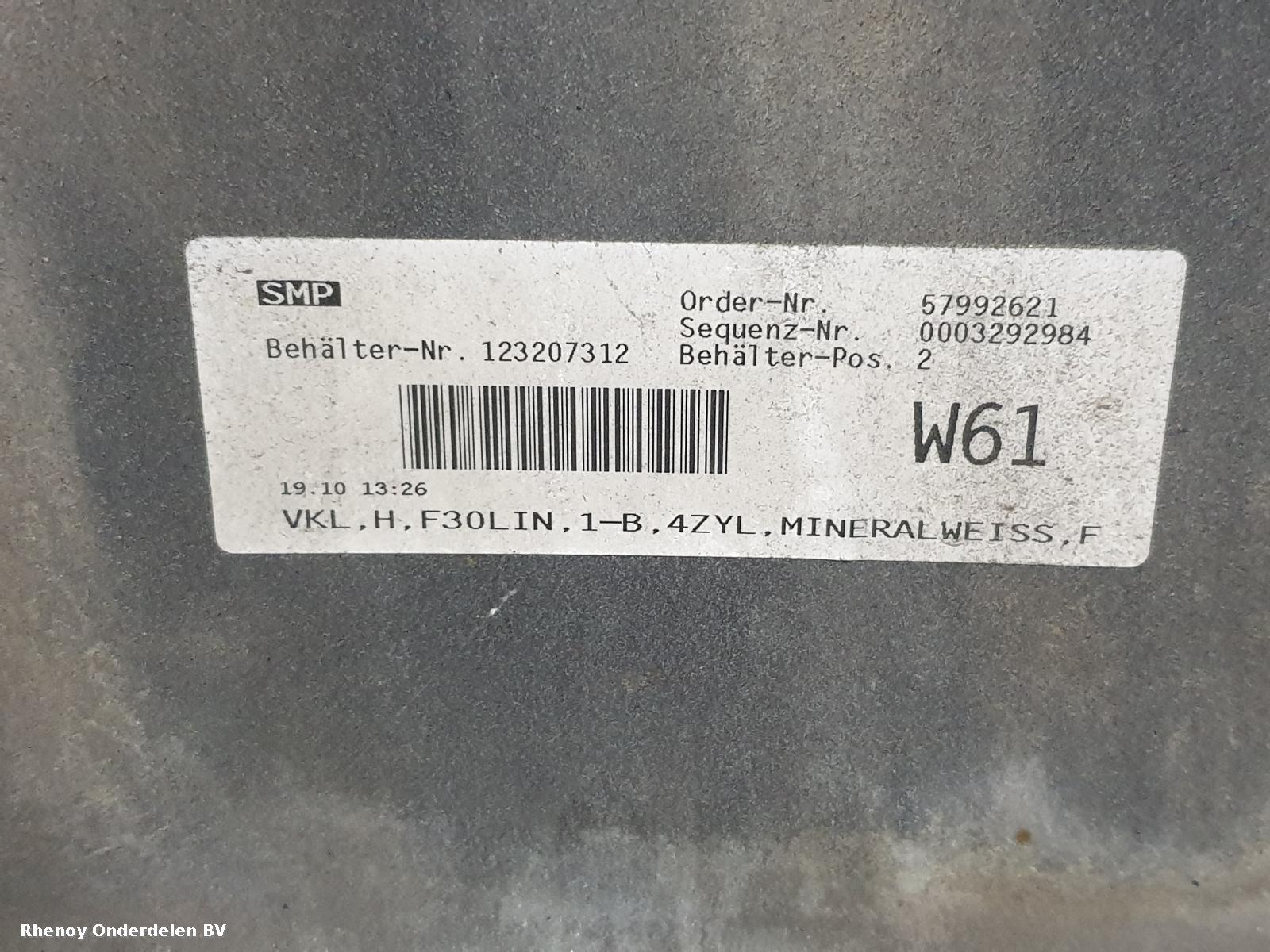 View Auto part BUMPER ACHTER BMW 3 SERIES 2012