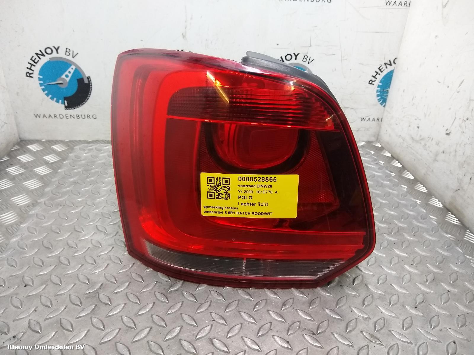 Bekijk Auto-onderdeel ACHTERLICHT L VOLKSWAGEN POLO 2009