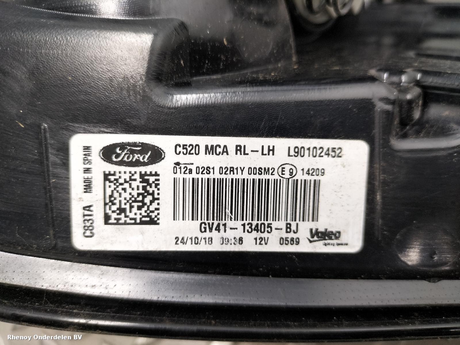 2019 FORD KUGA ACHTERLICHT L View Auto part ACHTERLICHT L FORD KUGA 2019