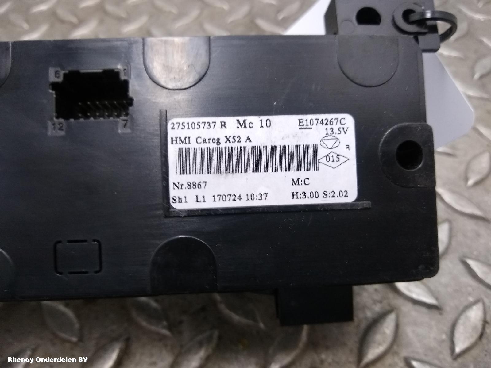 2018 RENAULT TRAFIC KACHEL BEDIENINGSPANEEL View Auto part KACHEL BEDIENINGSPANEEL RENAULT TRAFIC 2018