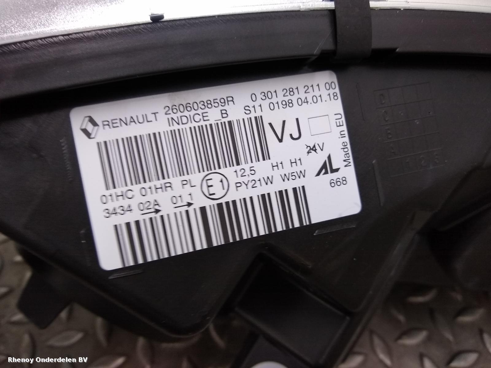 2018 RENAULT CAPTUR KOPLAMP L View Auto part KOPLAMP L RENAULT CAPTUR 2018
