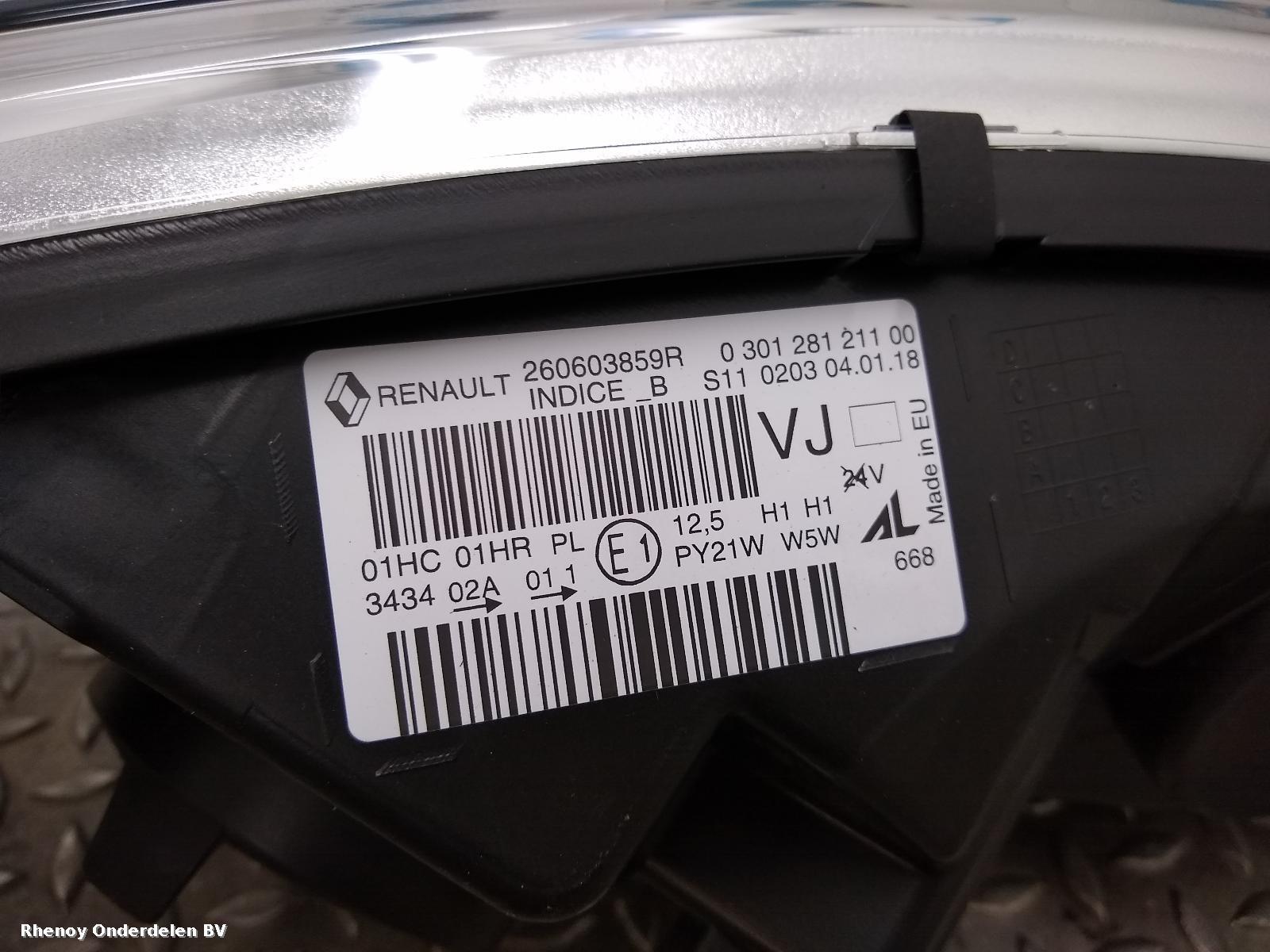 2018 RENAULT CAPTUR KOPLAMP L View Auto part KOPLAMP L RENAULT CAPTUR 2018