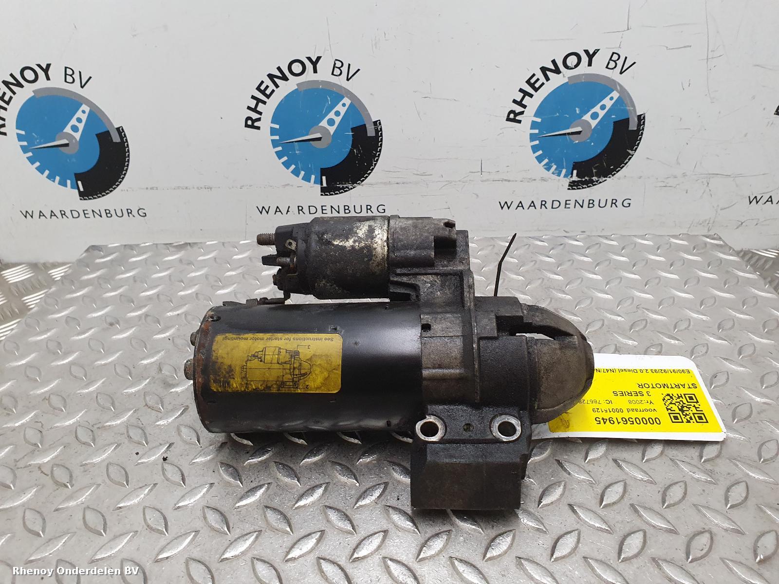 Bekijk Auto-onderdeel STARTMOTOR BMW 3 SERIES 2008