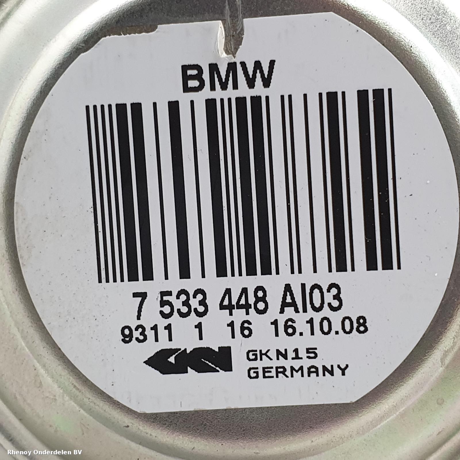 2008 BMW 3 SERIES AANDRIJFAS R View Auto part AANDRIJFAS R BMW 3 SERIES 2008