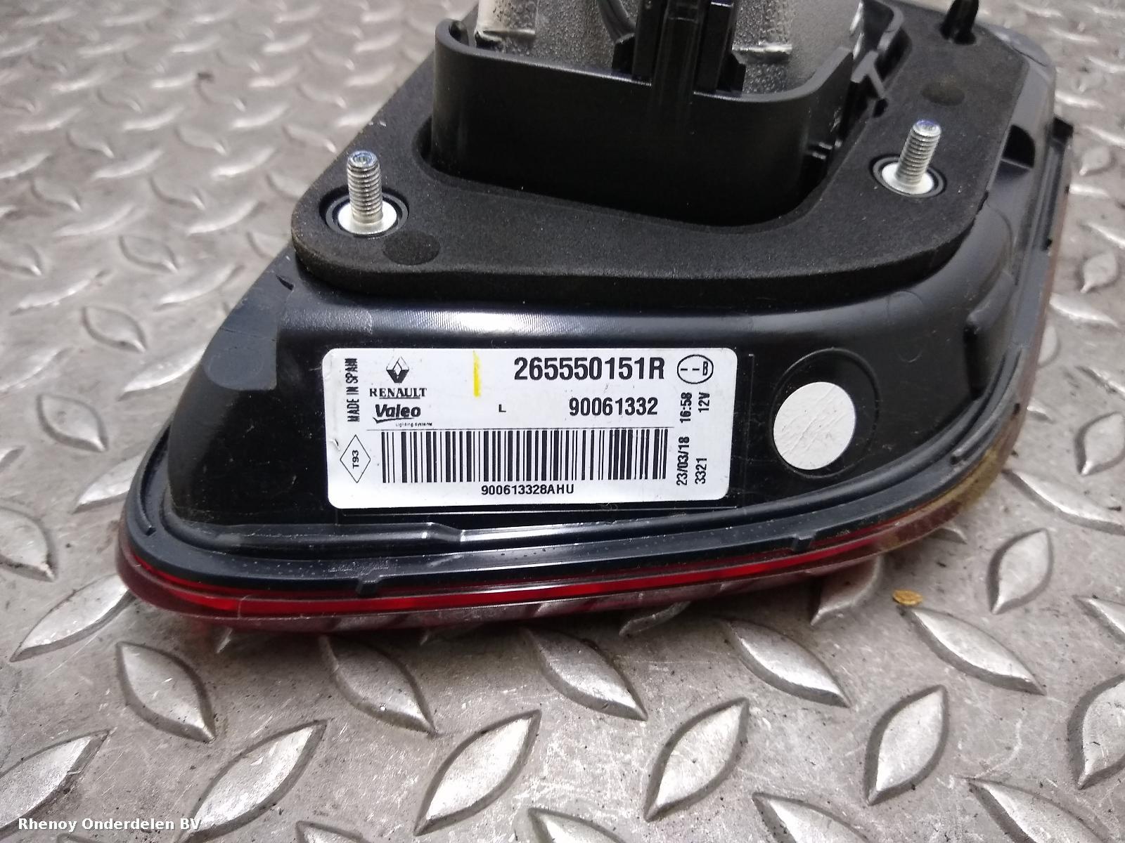 2018 RENAULT KADJAR ACHTERLICHT R View Auto part ACHTERLICHT R RENAULT KADJAR 2018