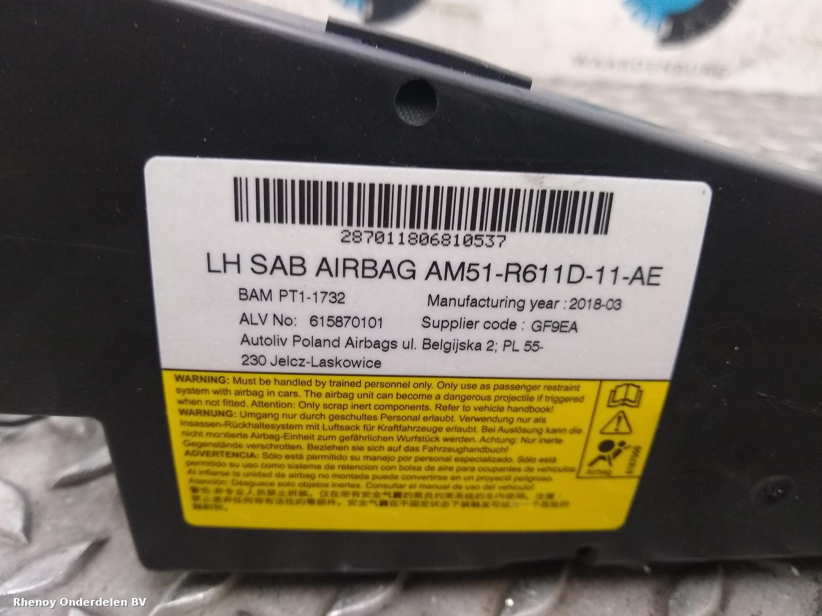2018 FORD FOCUS AIRBAG LINKS View Auto part AIRBAG LINKS FORD FOCUS 2018