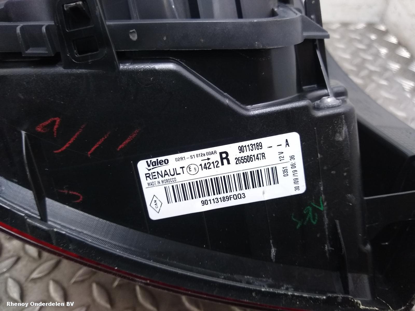 2019 DACIA SANDERO STEPWAY ACHTERLICHT R View Auto part ACHTERLICHT R DACIA SANDERO STEPWAY 2019