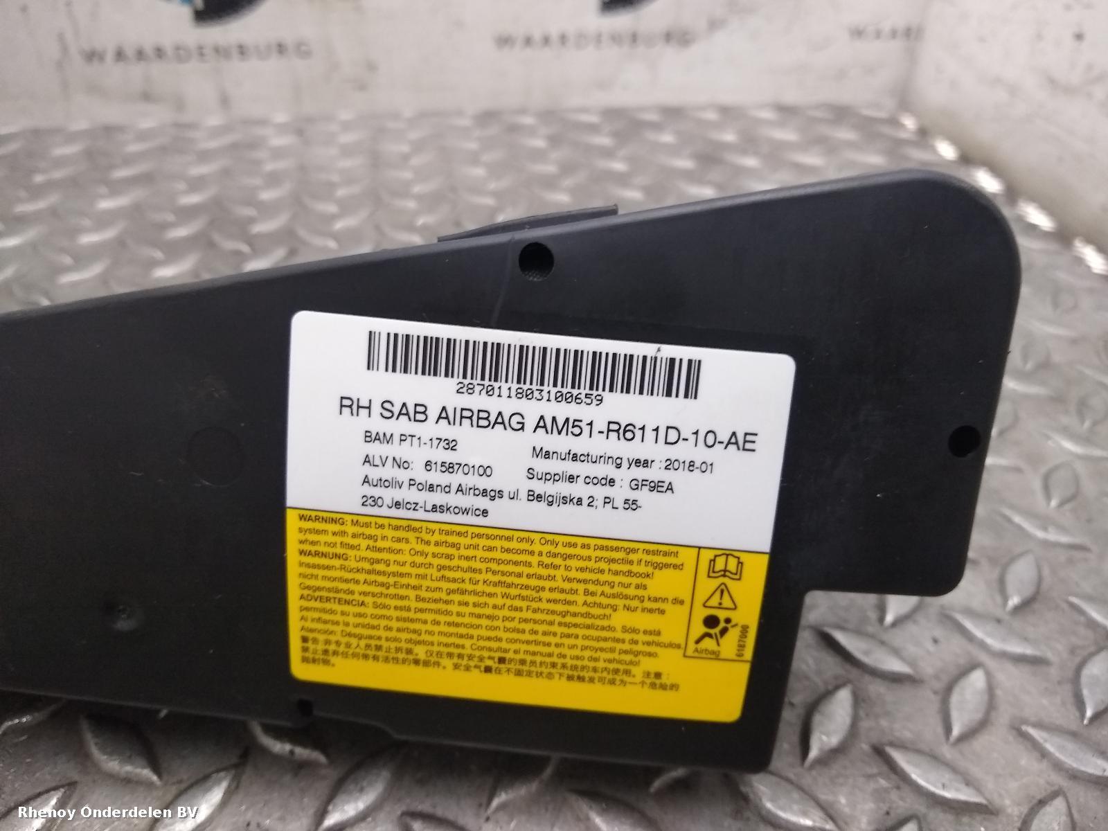 2018 FORD FOCUS AIRBAG RECHTS View Auto part AIRBAG RECHTS FORD FOCUS 2018