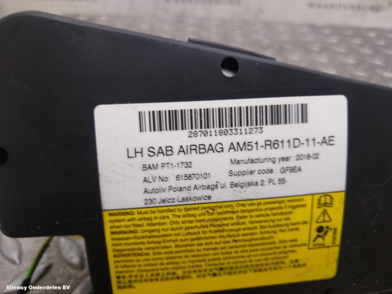 2018 FORD FOCUS AIRBAG LINKS View Auto part AIRBAG LINKS FORD FOCUS 2018