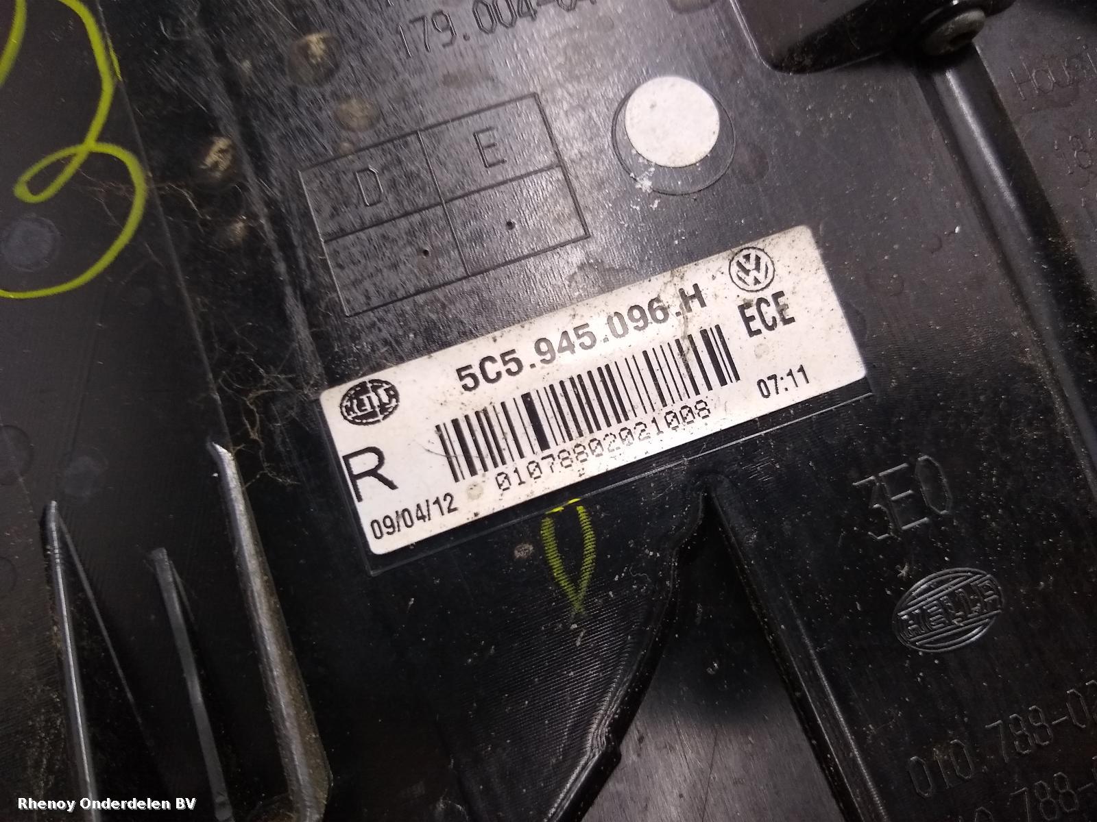 2013 VOLKSWAGEN BEETLE ACHTERLICHT R View Auto part ACHTERLICHT R VOLKSWAGEN BEETLE 2013