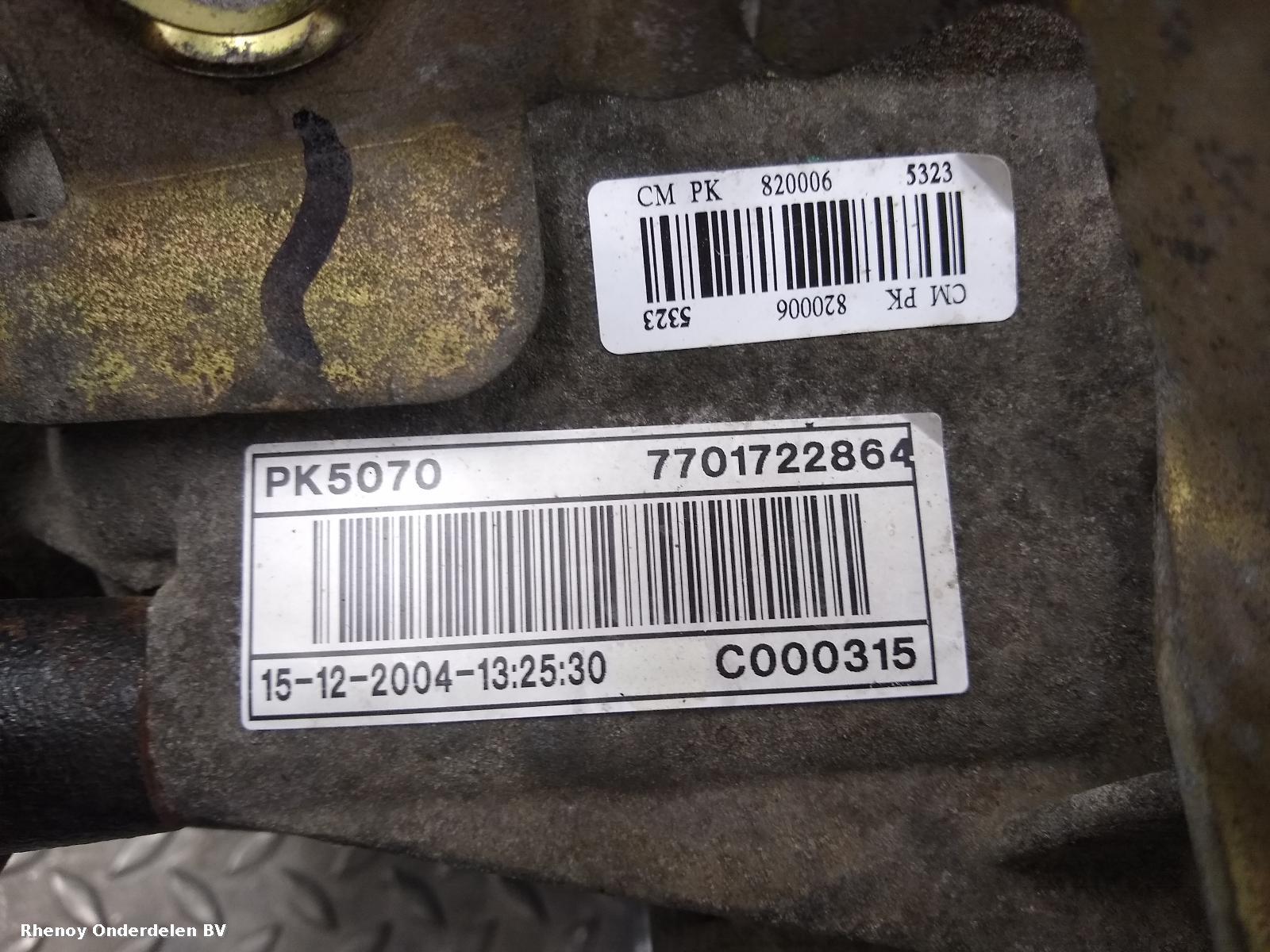 View Auto part TRANSMISSIE / VERSNELLINGSBAK RENAULT MASTER 2004