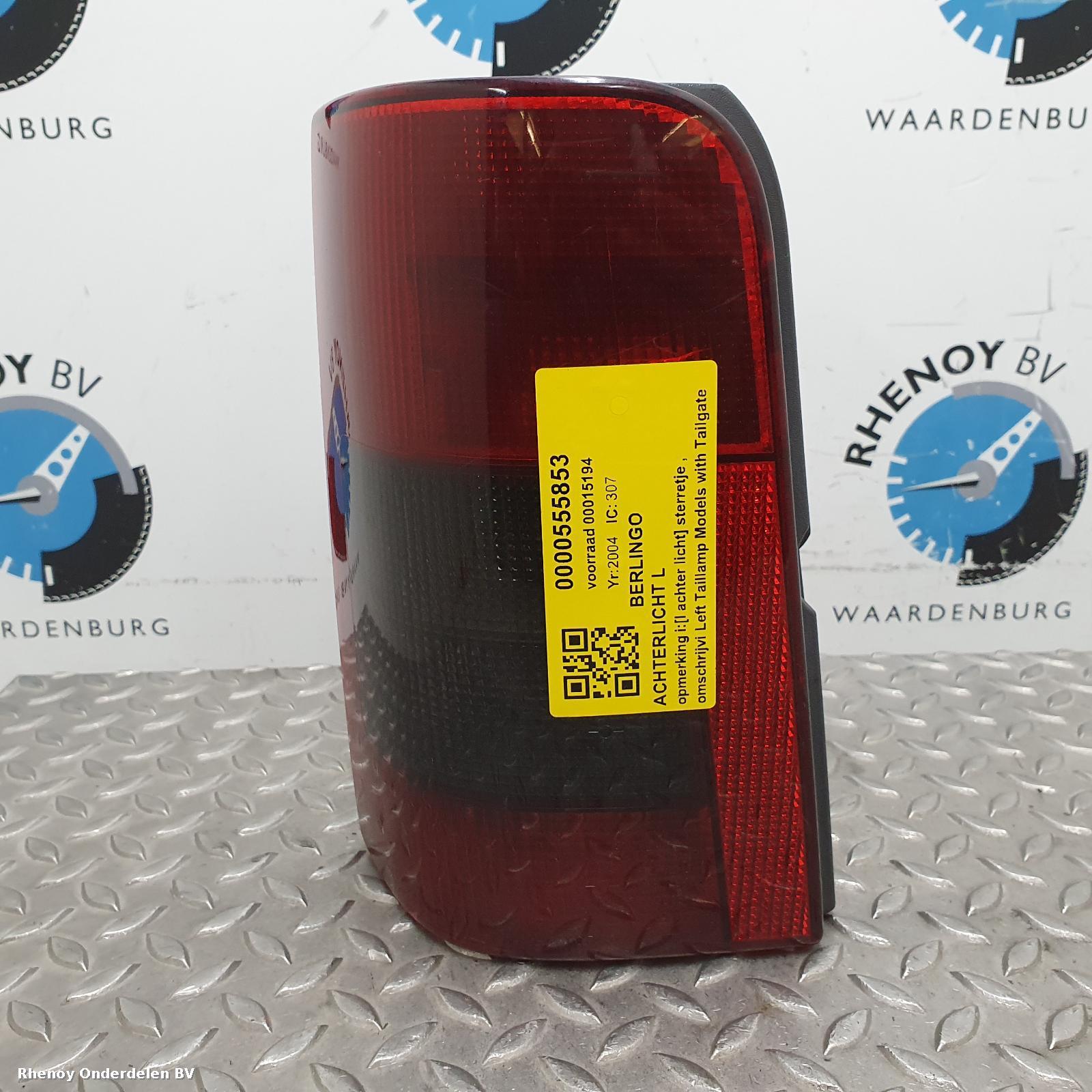 Bekijk Auto-onderdeel ACHTERLICHT L CITROEN BERLINGO 2004