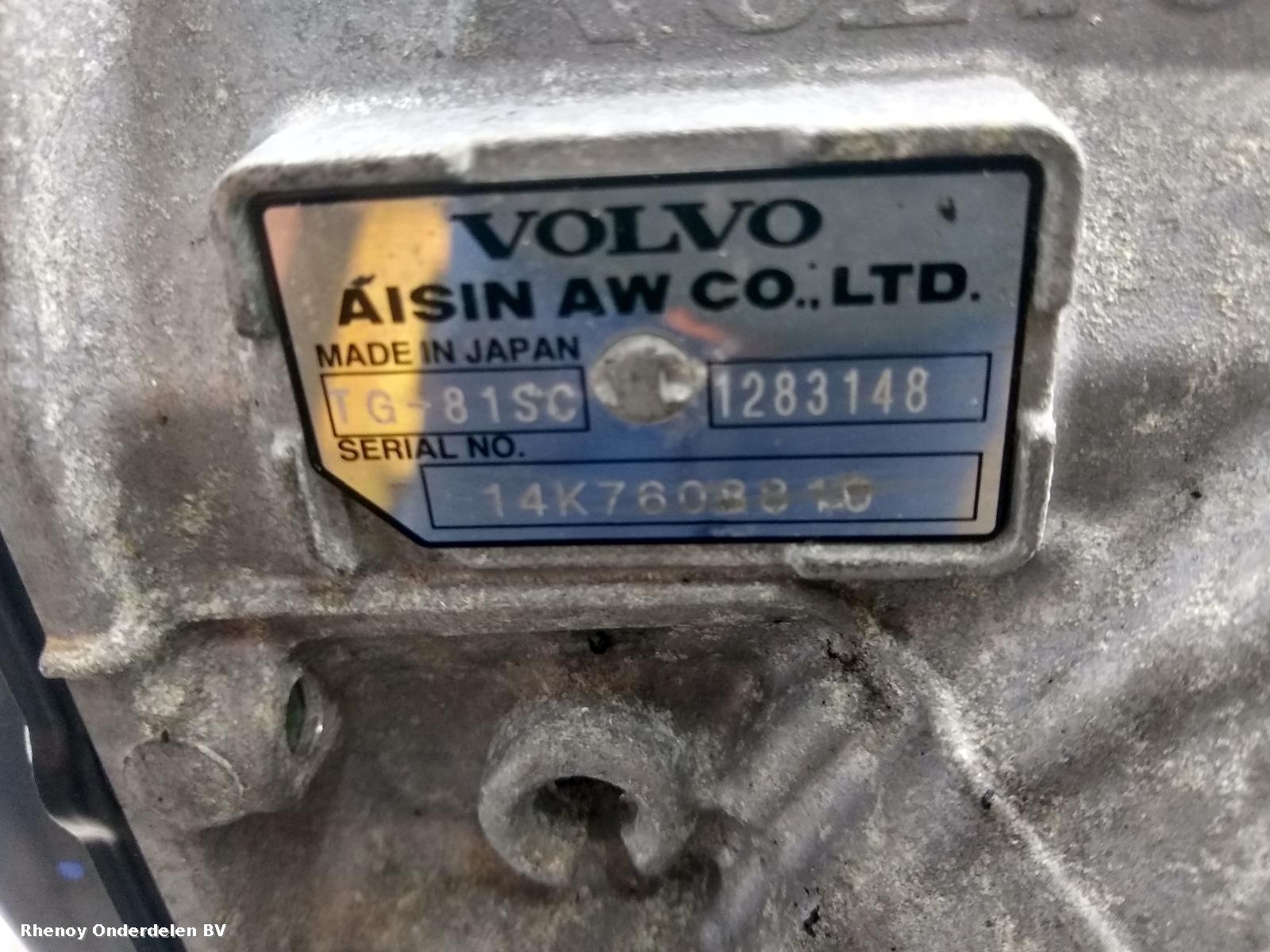 View Auto part TRANSMISSIE / VERSNELLINGSBAK VOLVO V40 2015