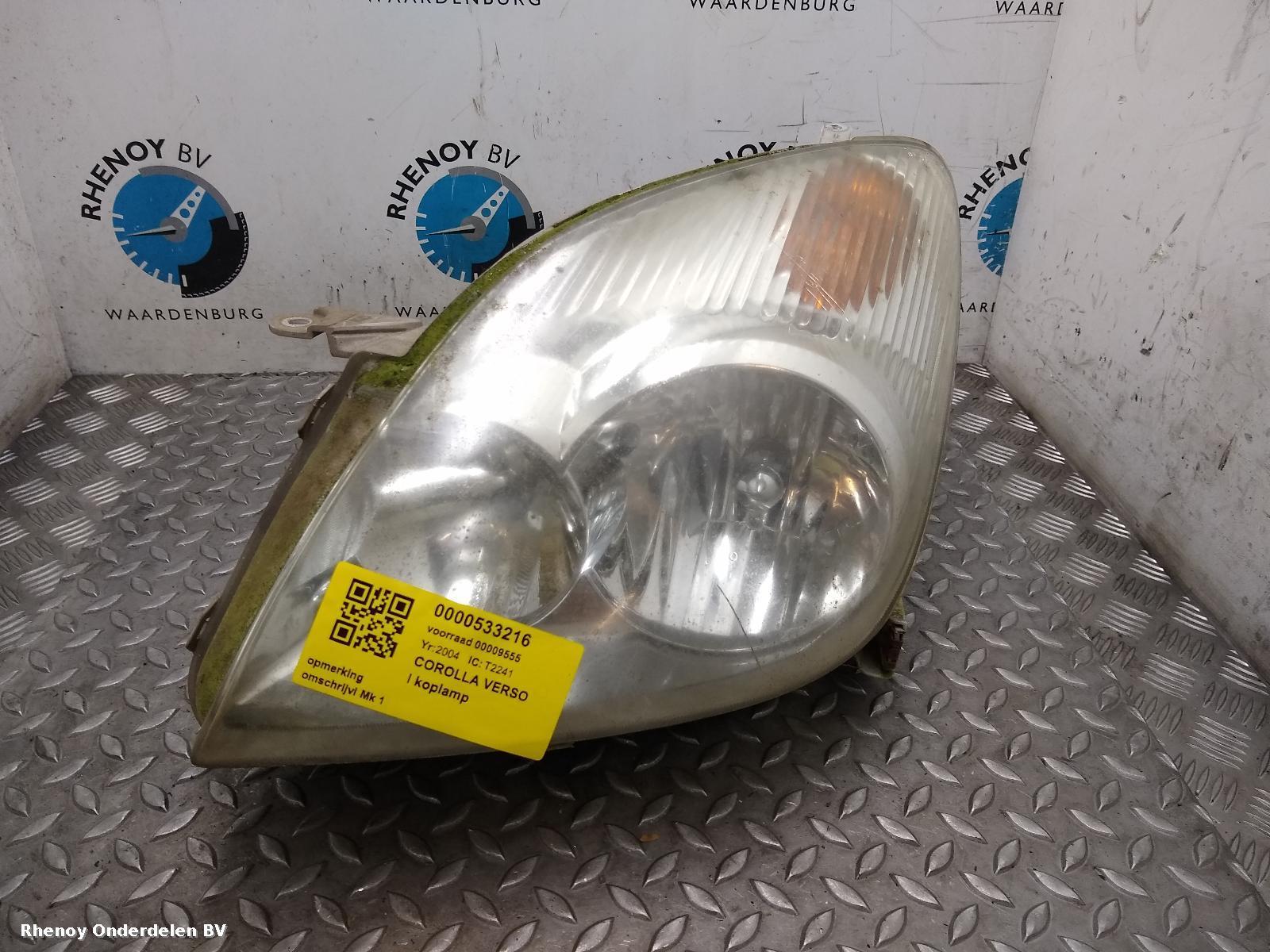 Bekijk Auto-onderdeel KOPLAMP L TOYOTA COROLLA VERSO 2004