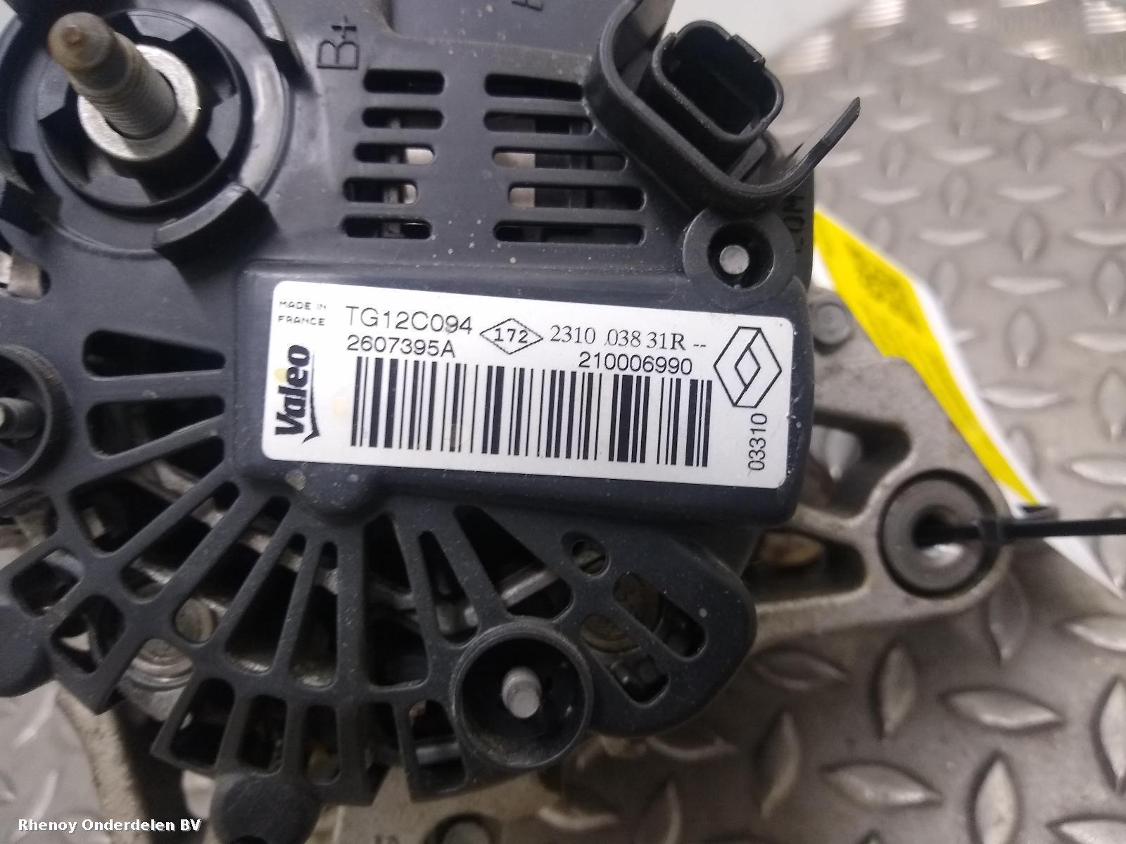 2011 DACIA DUSTER DYNAMO View Auto part DYNAMO DACIA DUSTER 2011