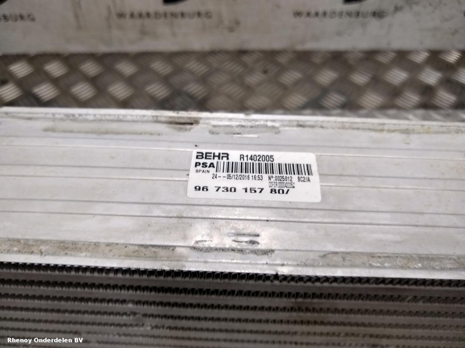 2017 CITROEN DS5 INTERKOELER View Auto part INTERKOELER CITROEN DS5 2017