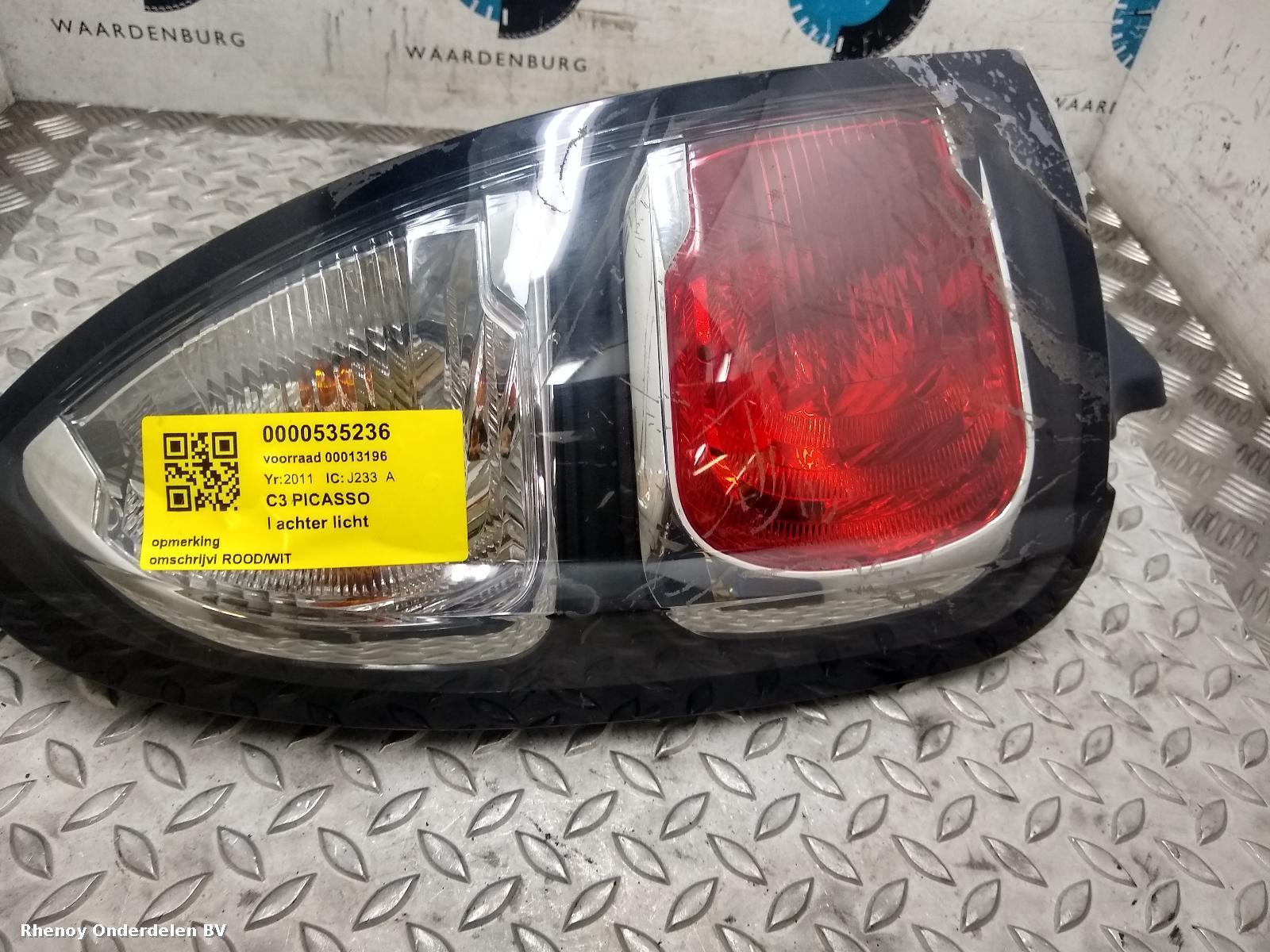 Bekijk Auto-onderdeel ACHTERLICHT L CITROEN C3 PICASSO 2011