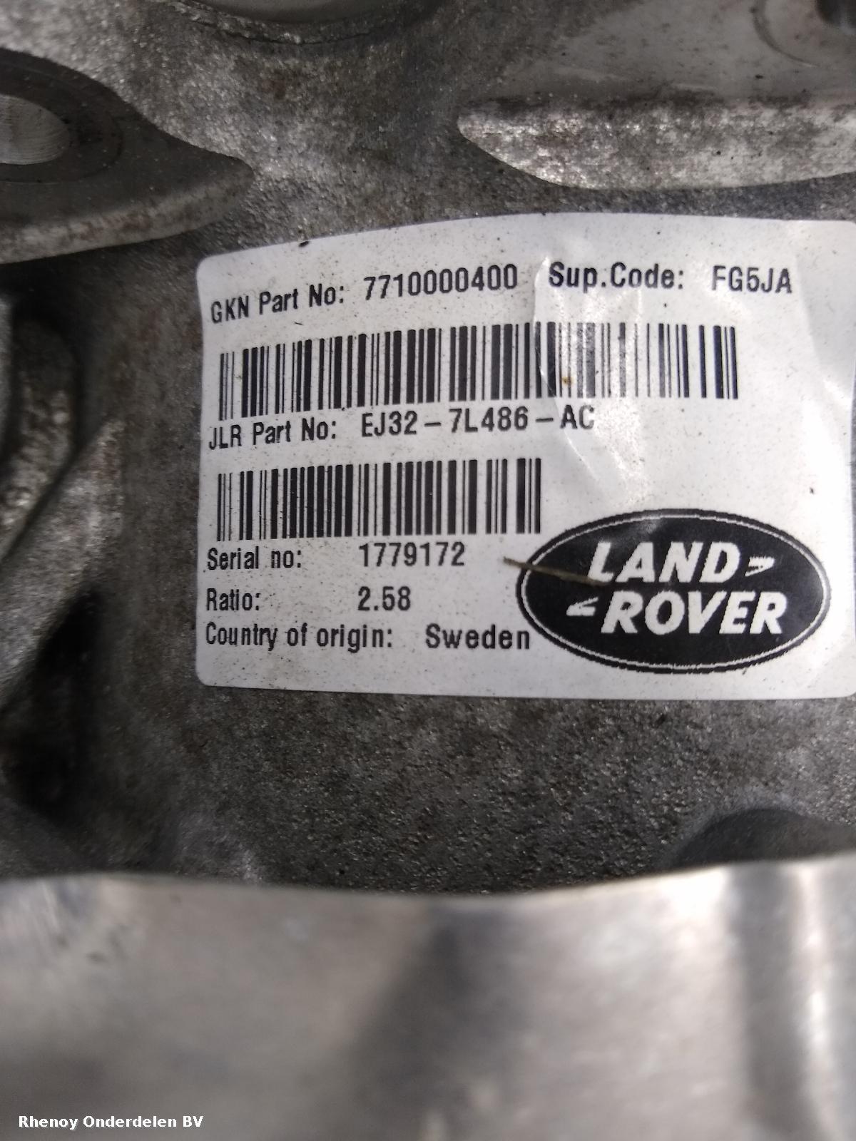 2018 LAND ROVER RANGE ROVER EVOQUE TUSSENBAK View Auto part TUSSENBAK LAND ROVER RANGE ROVER EVOQUE 2018