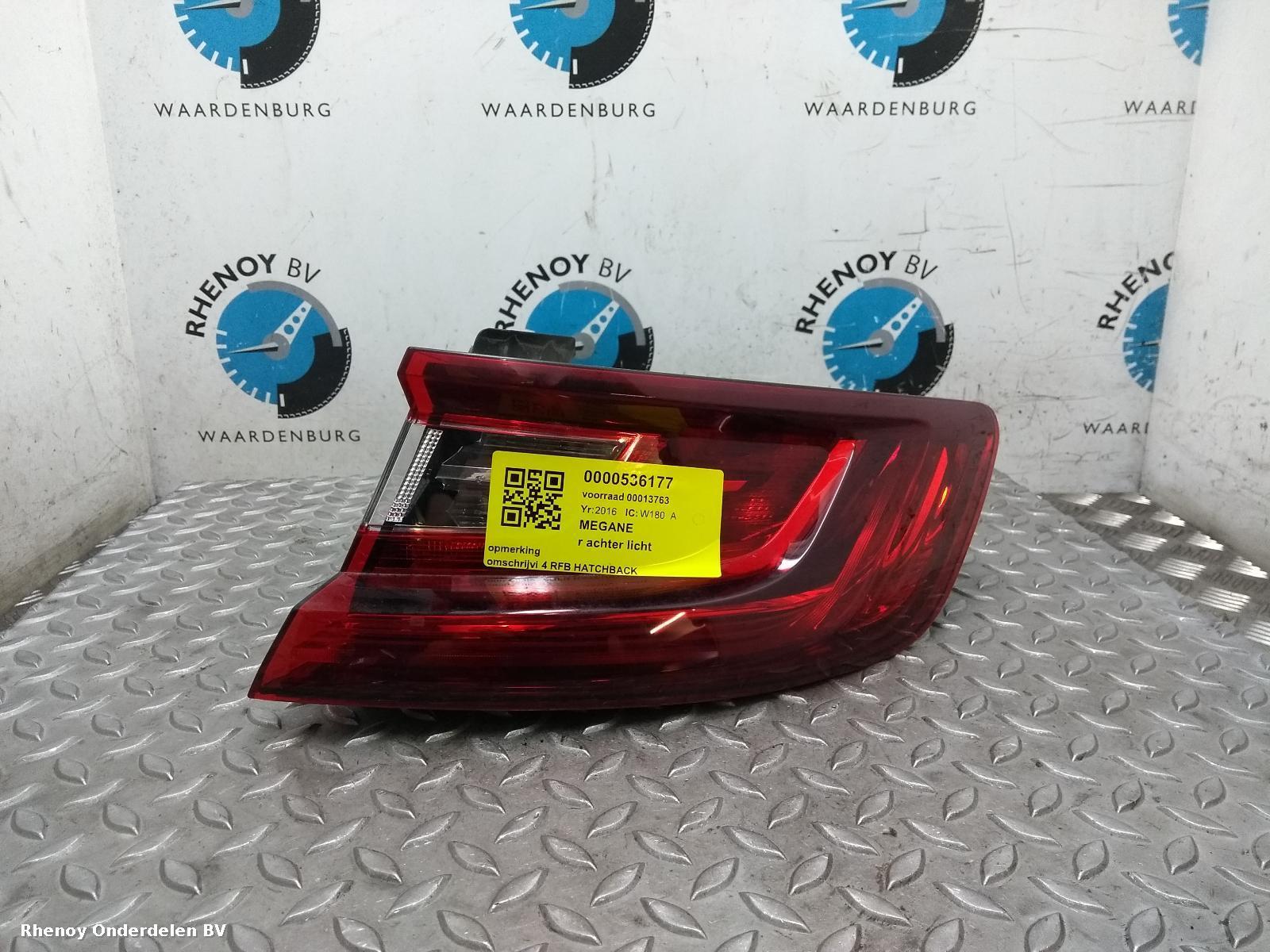 Bekijk Auto-onderdeel ACHTERLICHT R RENAULT MEGANE 2016