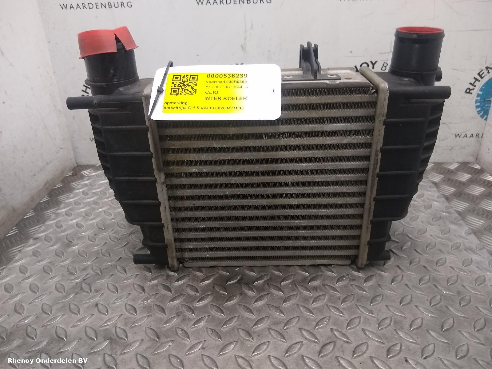 Bekijk Auto-onderdeel INTERKOELER RENAULT CLIO 2007