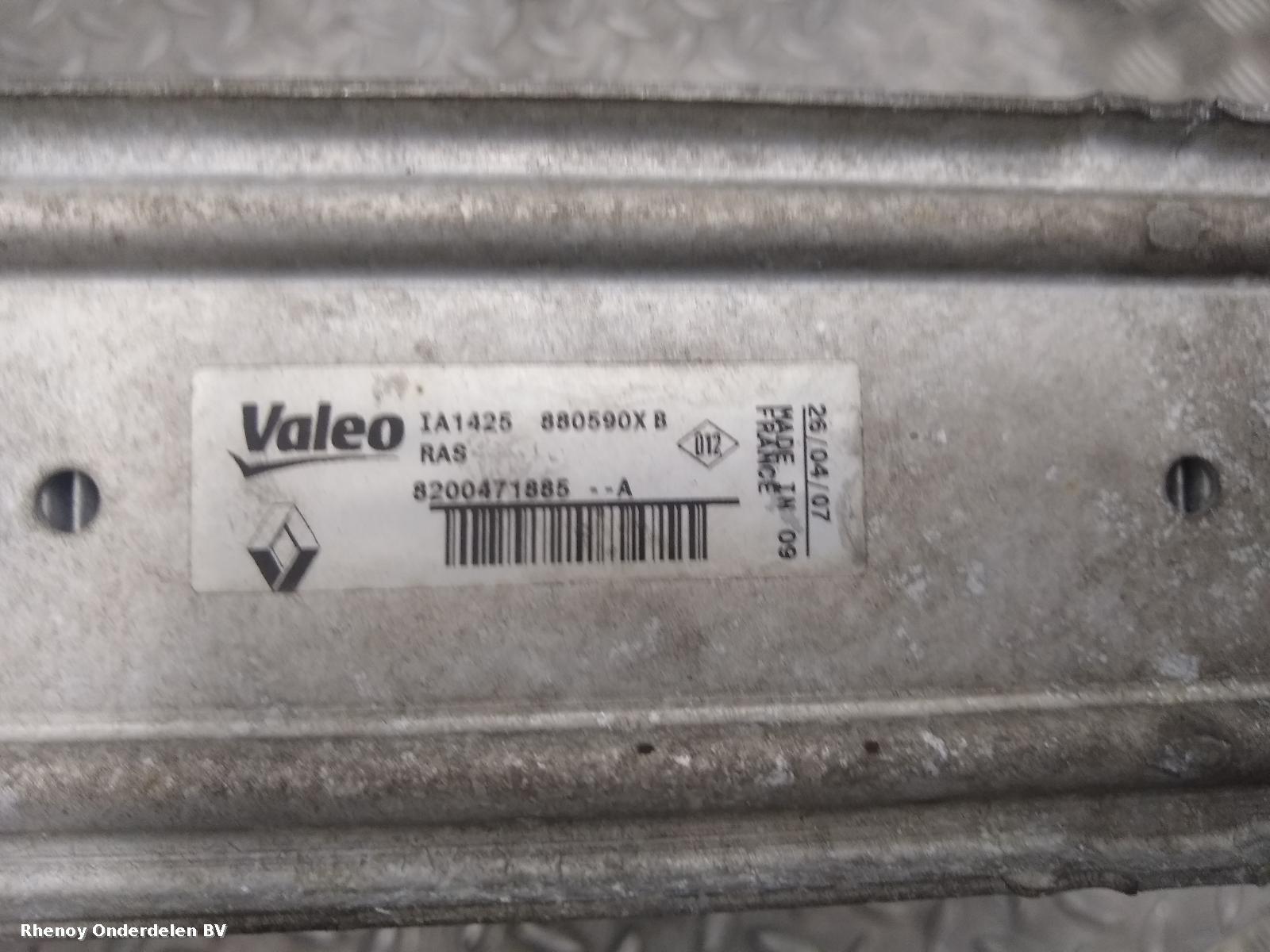 2007 RENAULT CLIO INTERKOELER View Auto part INTERKOELER RENAULT CLIO 2007