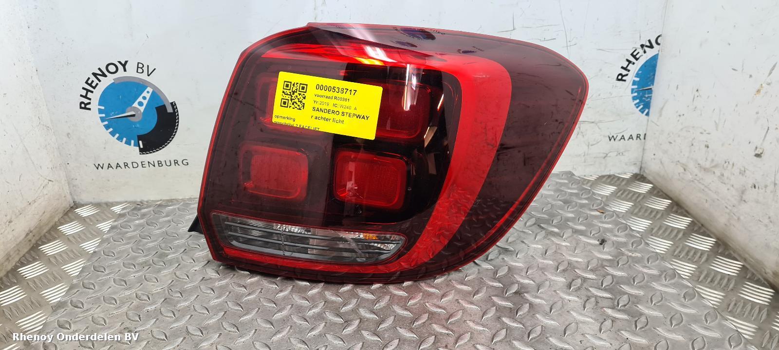 Bekijk Auto-onderdeel ACHTERLICHT R DACIA SANDERO STEPWAY 2019