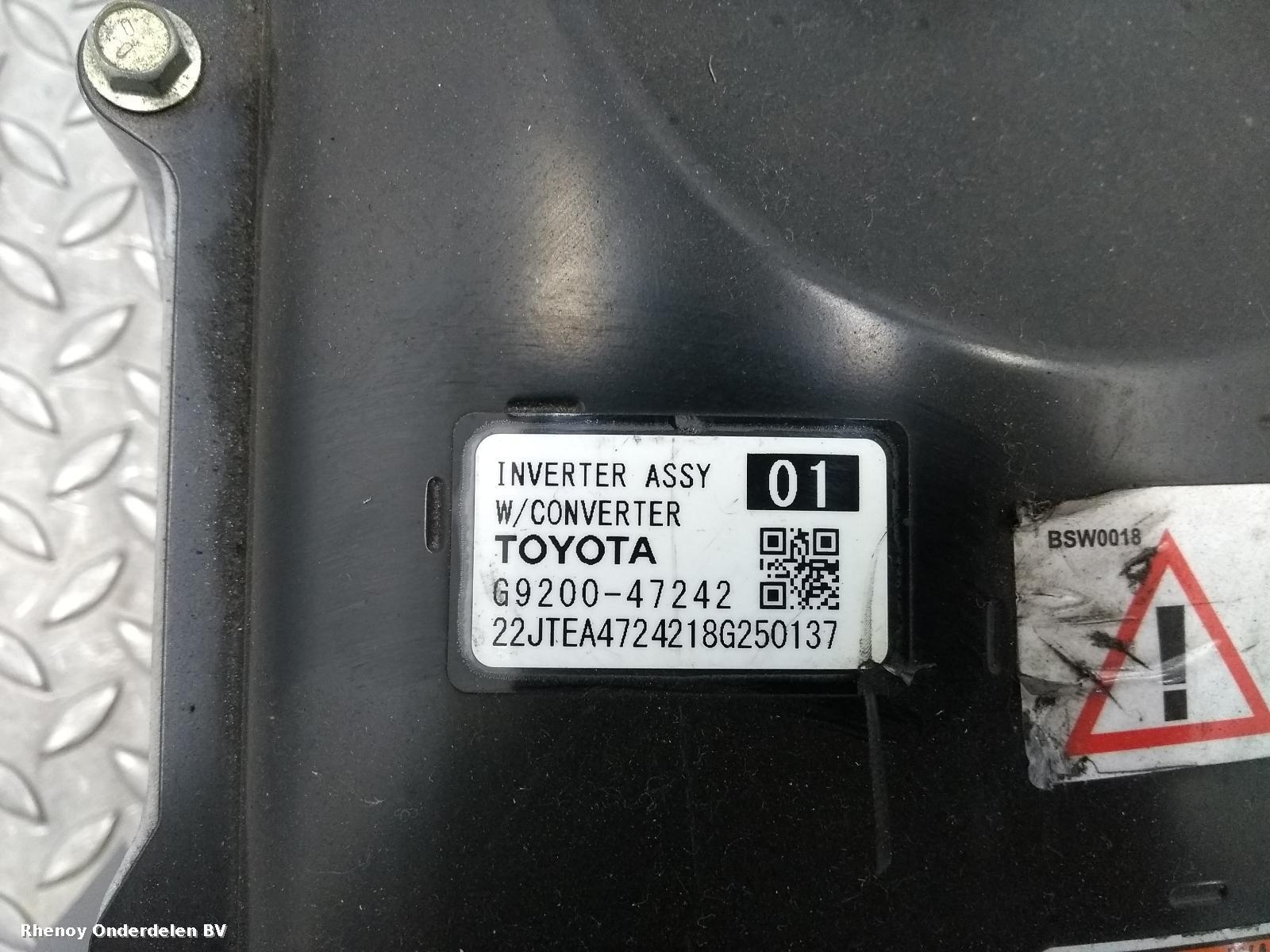 View Auto part EV / HYBRIDE ELEKTRONISCHE OMVORMER TOYOTA C-HR 2017