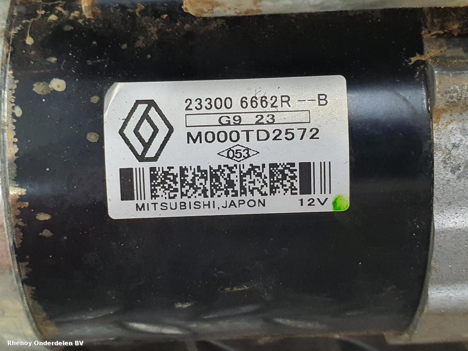 2019 RENAULT SCENIC STARTMOTOR View Auto part STARTMOTOR RENAULT SCENIC 2019
