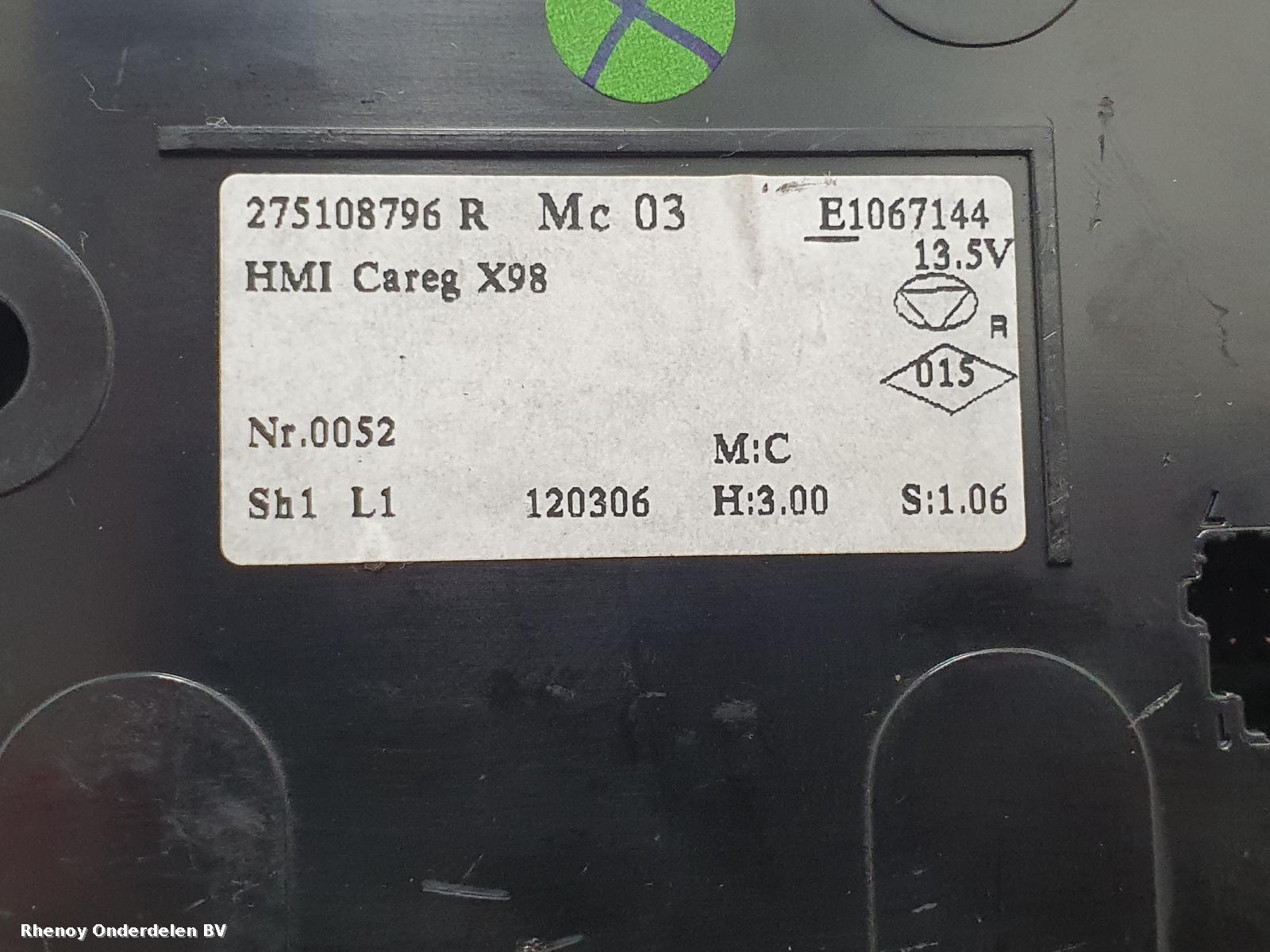 View Auto part KACHEL BEDIENINGSPANEEL RENAULT CLIO 2013