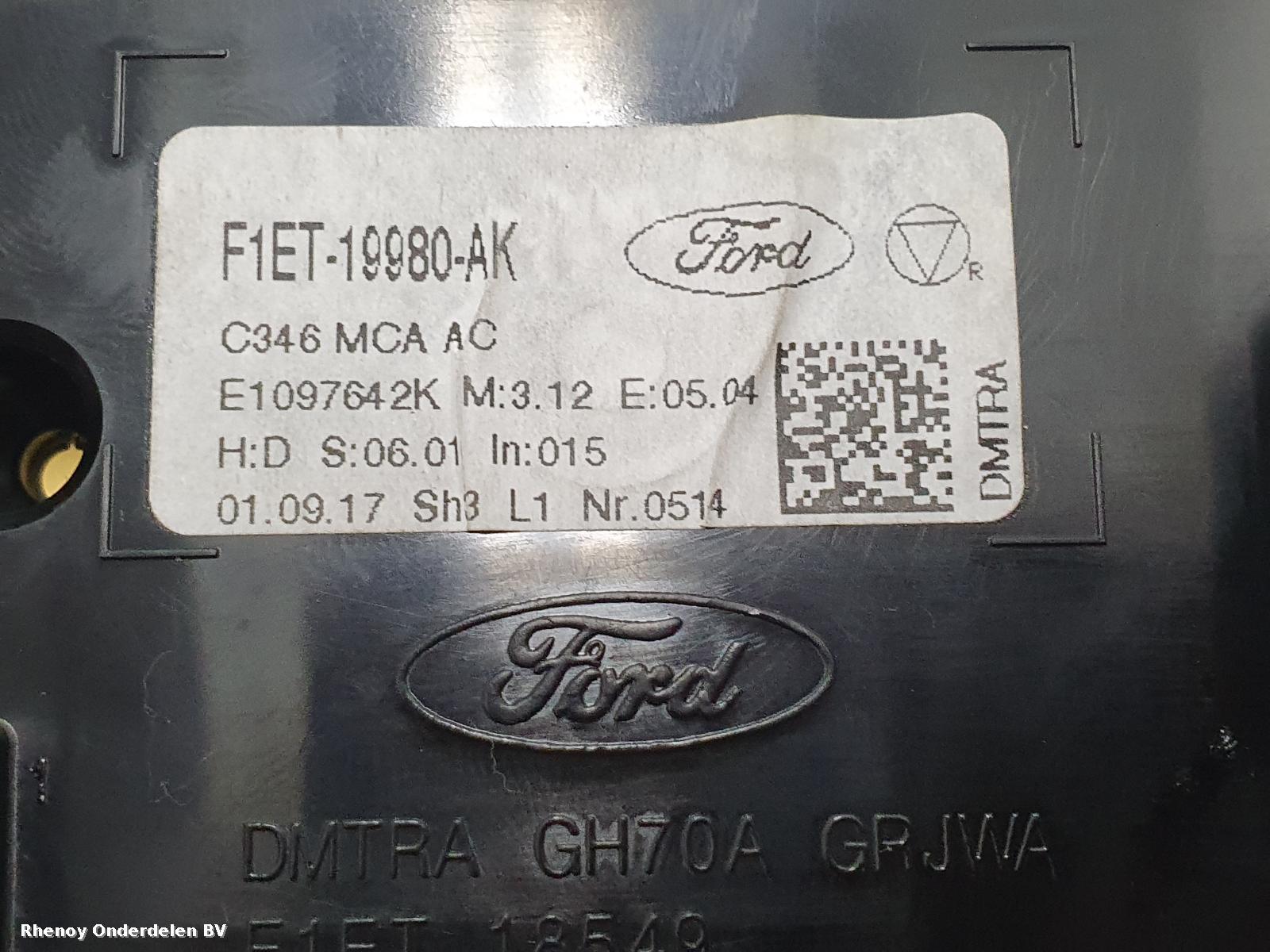 View Auto part KACHEL BEDIENINGSPANEEL FORD FOCUS C MAX 2017