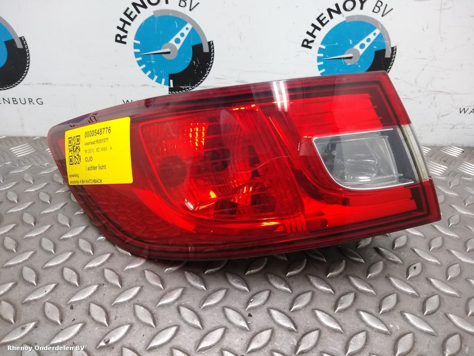 View Auto part L Taillight RENAULT CLIO 2013