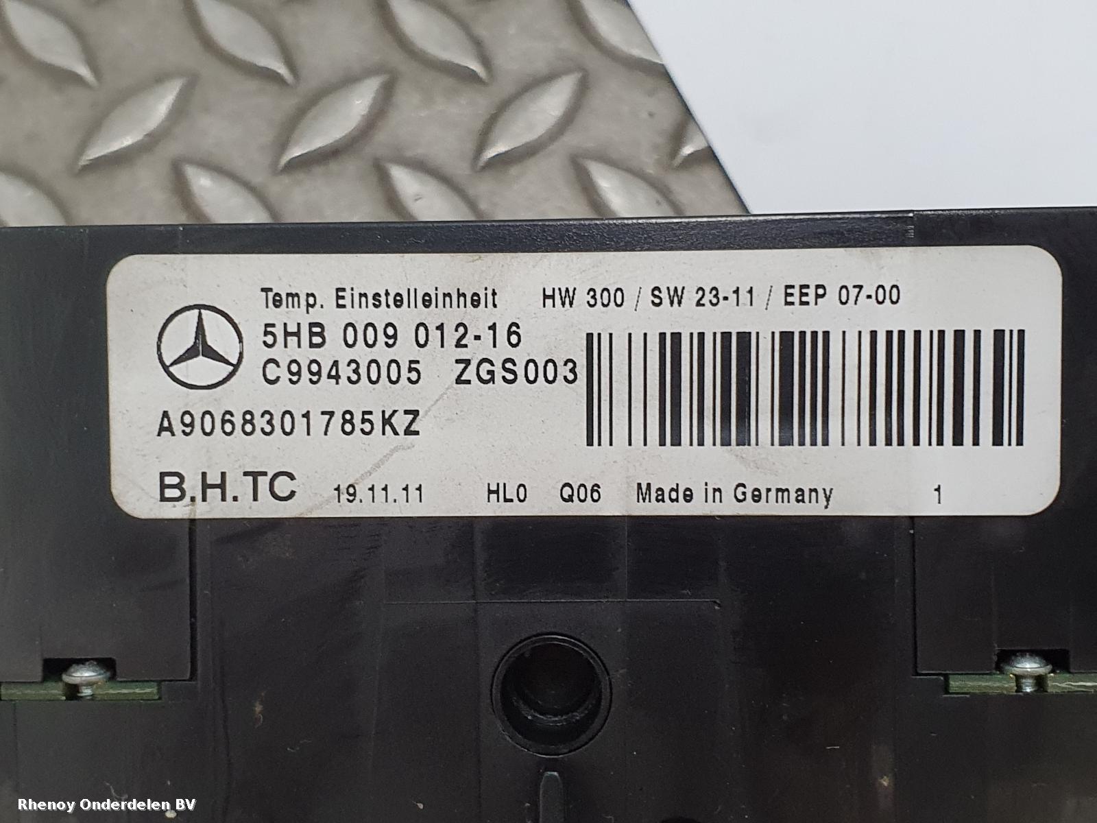 View Auto part KACHEL BEDIENINGSPANEEL MERCEDES SPRINTER 2011
