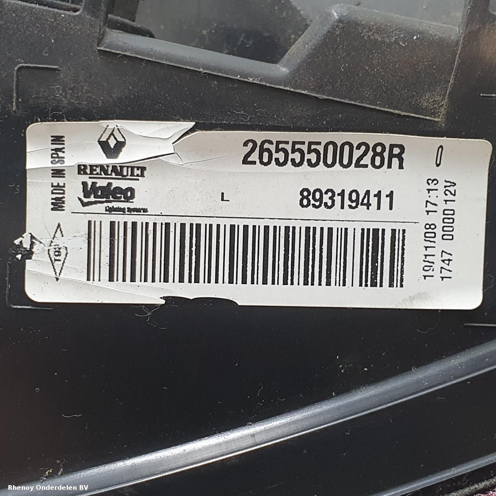 View Auto part ACHTERLICHT L RENAULT MEGANE 2010