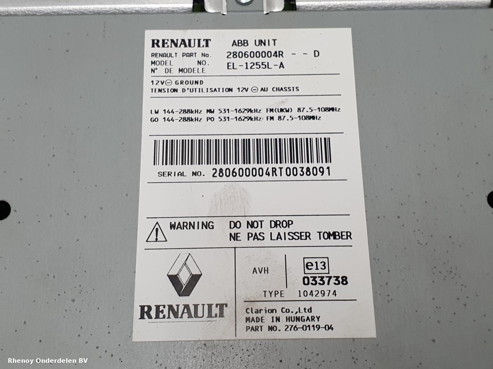 View Auto part NAVIGATIE RENAULT MEGANE 2010