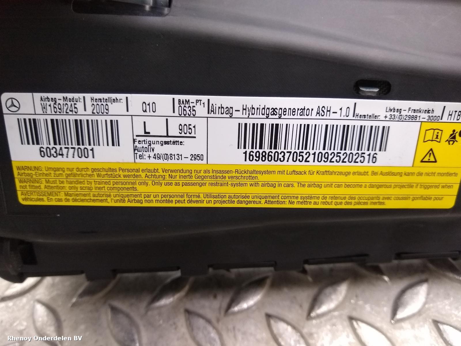 View Auto part AIRBAG LINKS MERCEDES B CLASS 2010