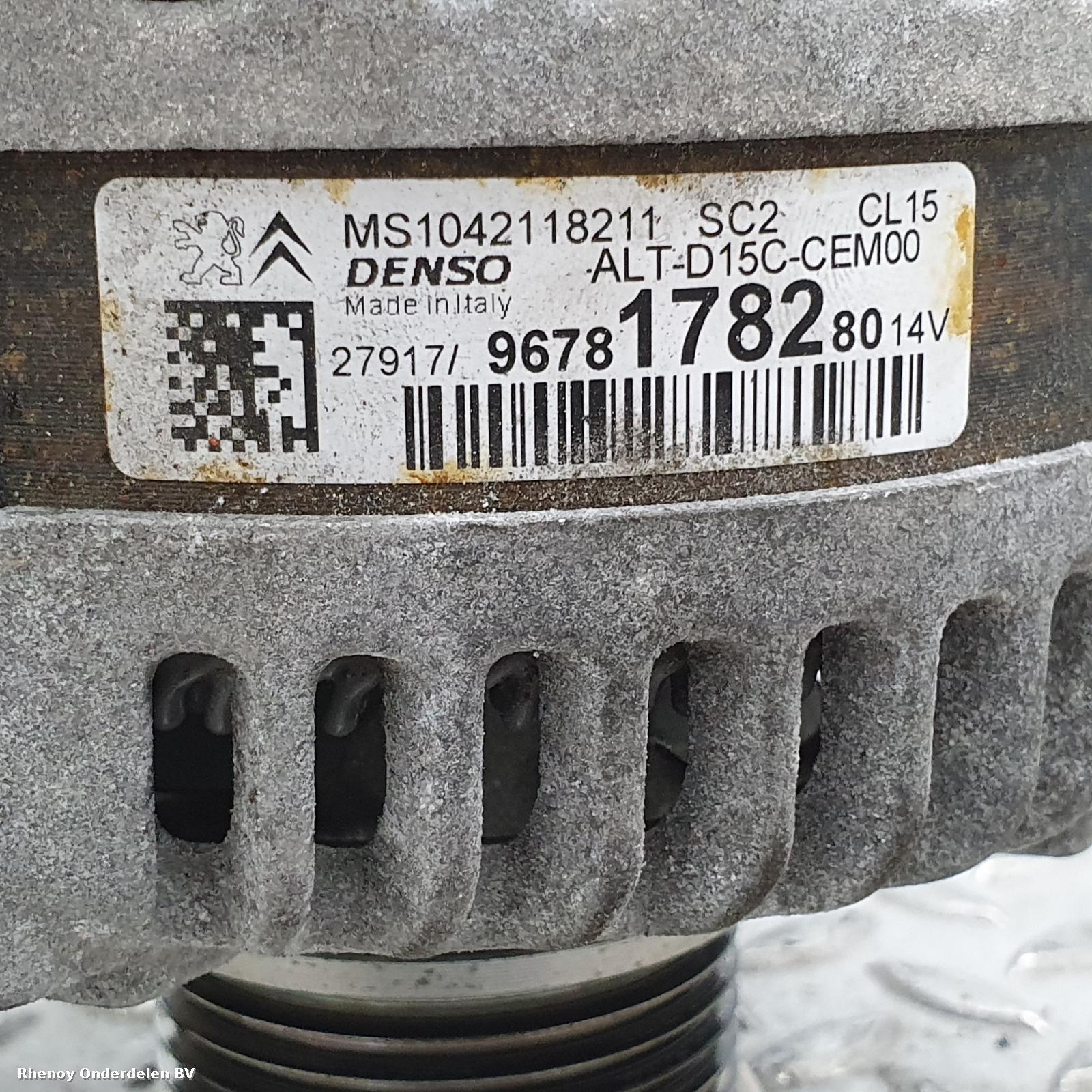 View Auto part DYNAMO CITROEN C4 PICASSO 2017