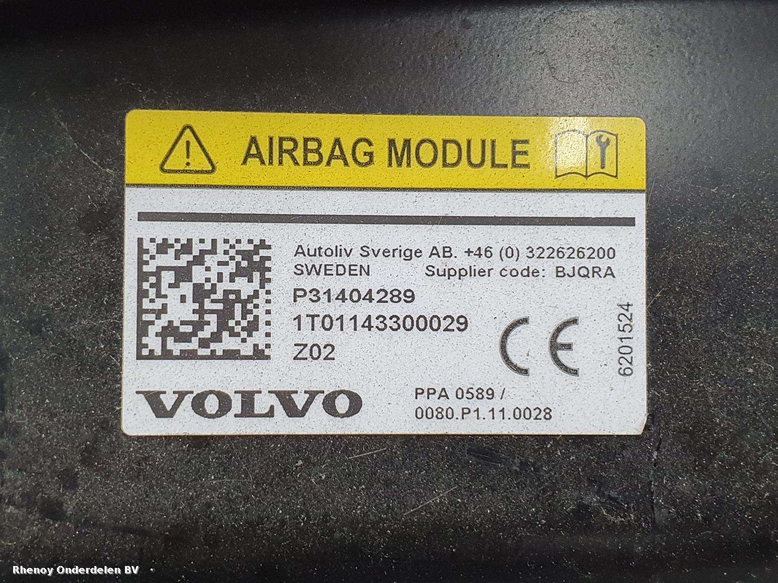 View Auto part AIRBAG MOTORKAP VOLVO V40 2014