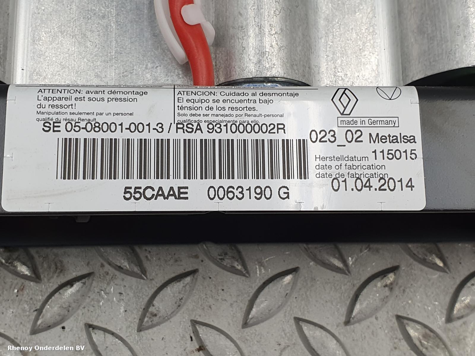 View Auto part AIRBAG LINKS RENAULT MEGANE 2014