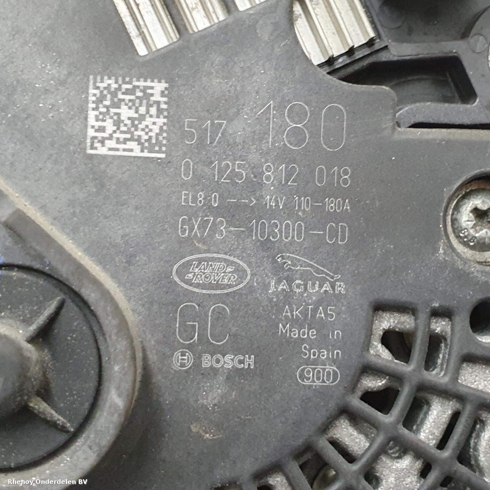 View Auto part DYNAMO LAND ROVER DISCOVERY SPORT 2017