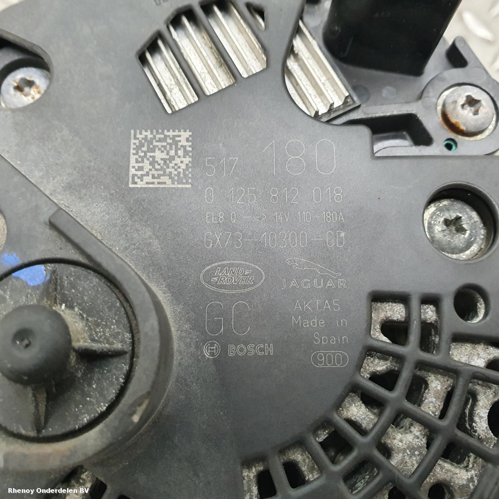 View Auto part Alternator LAND ROVER DISCOVERY SPORT 2017