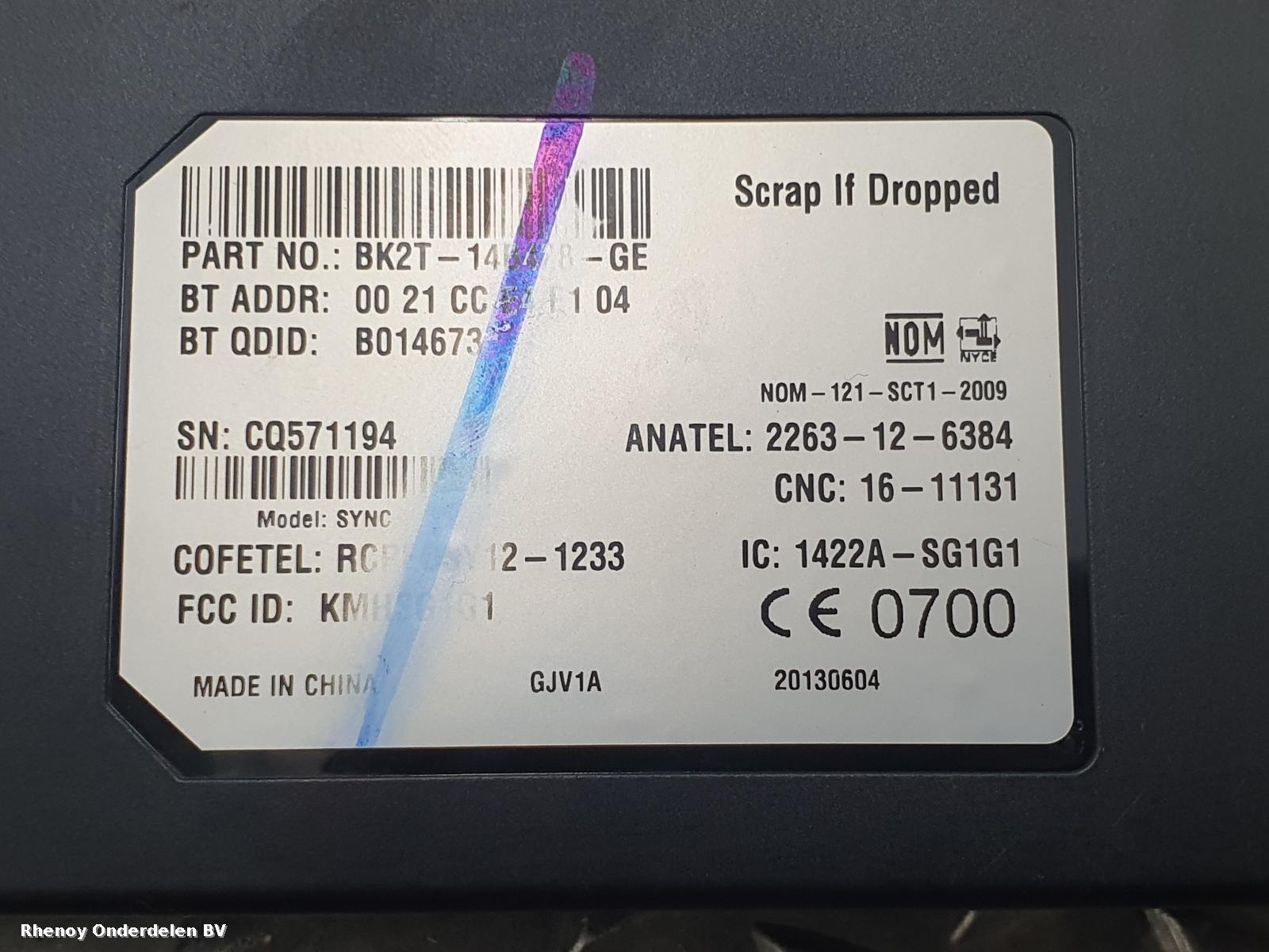 View Auto part OVERIGE FORD TRANSIT 2015